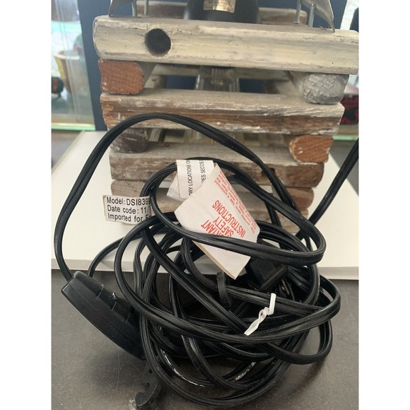 Cabin / Camping /Oregon License Plate Swag Light/Lamp With Edison Bulb - Picture 9 of 9